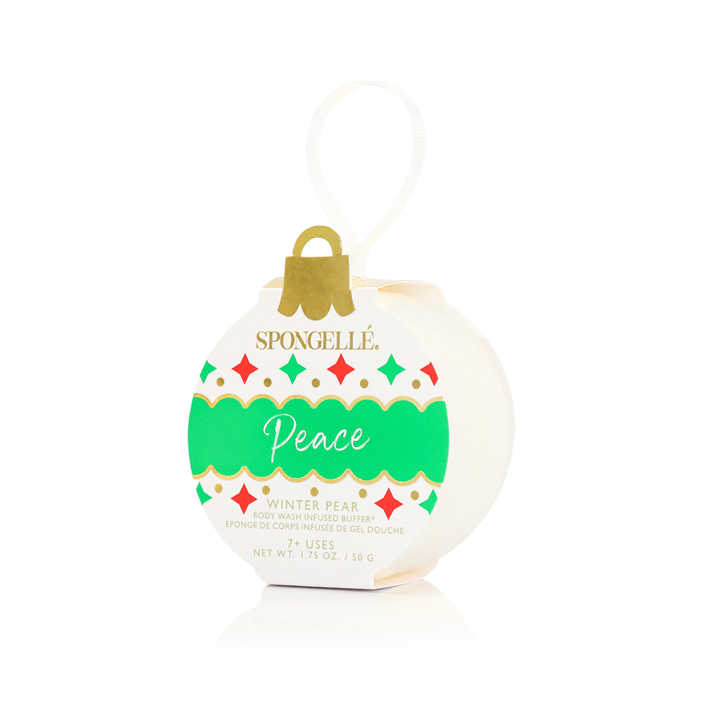 Spongellé Peace - Winter Pear Holiday Ornament Buffer - Gabrielle's Biloxi