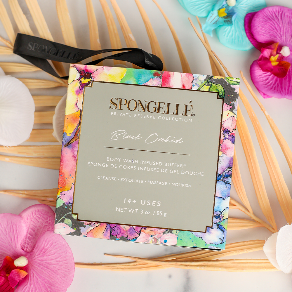 Spongellé Black Orchid Boxed Flower - Gabrielle's Biloxi