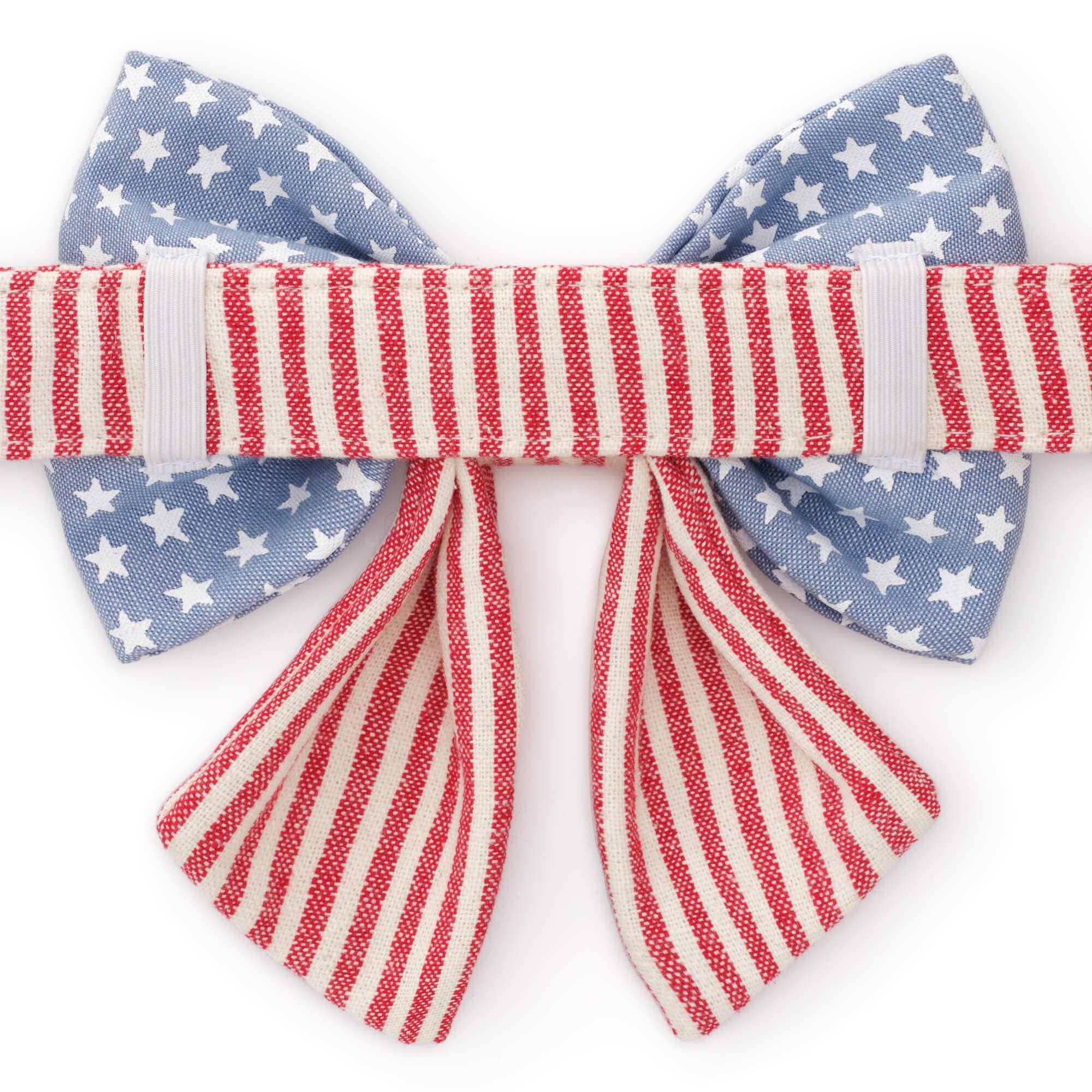 Stars and Stripes Summer Memorial Day Lady Dog Bow - Gabrielle's Biloxi