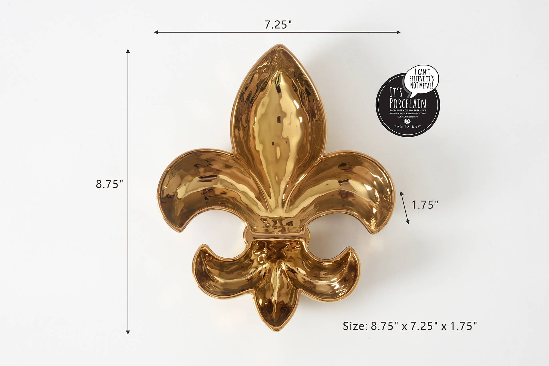 Pampa Bay Snack Bowl - Fleur-De-Lis - Gabrielle's Biloxi