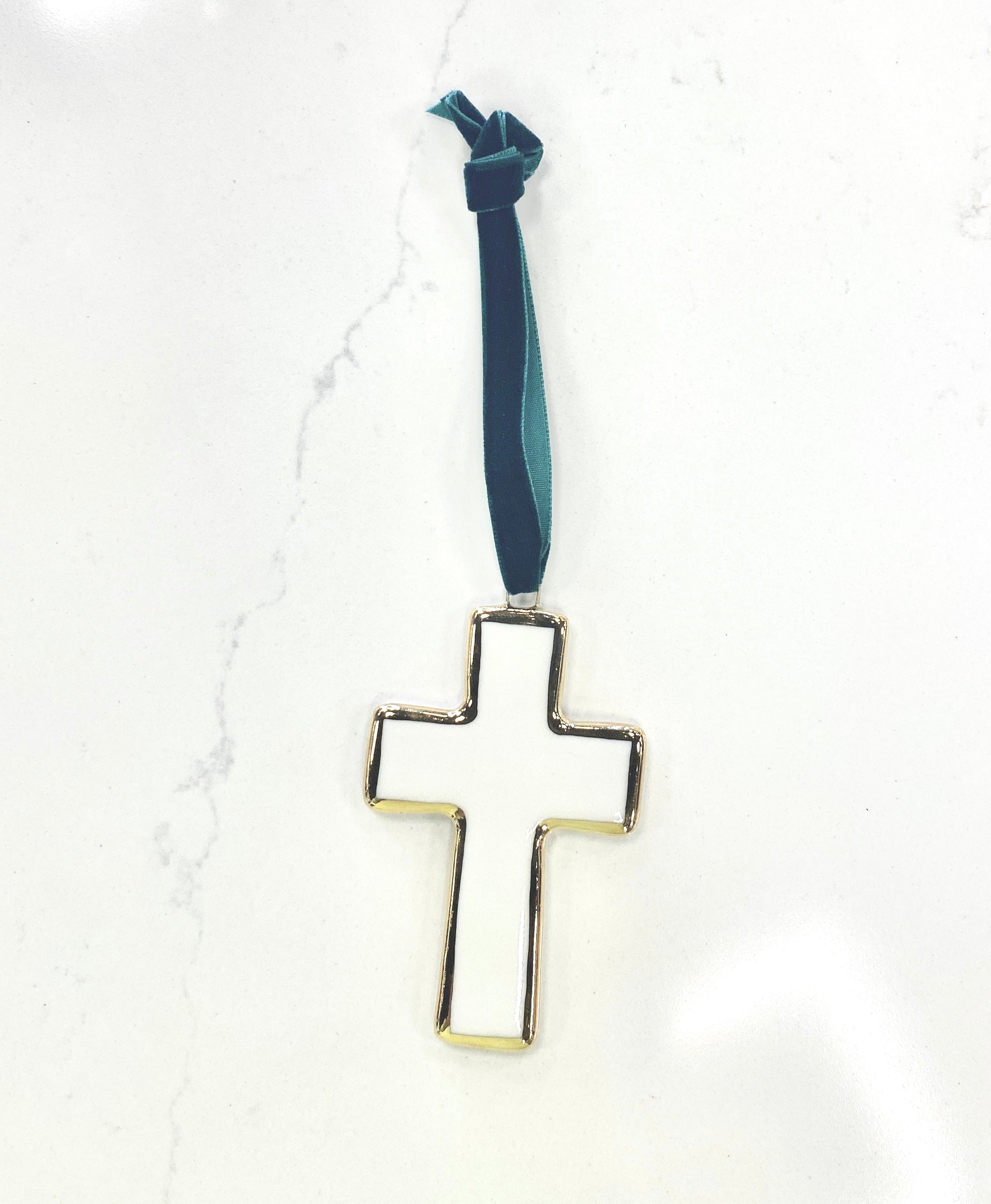 Handmade Ceramic Cross Ornament - Assorted - Gabrielle's Biloxi