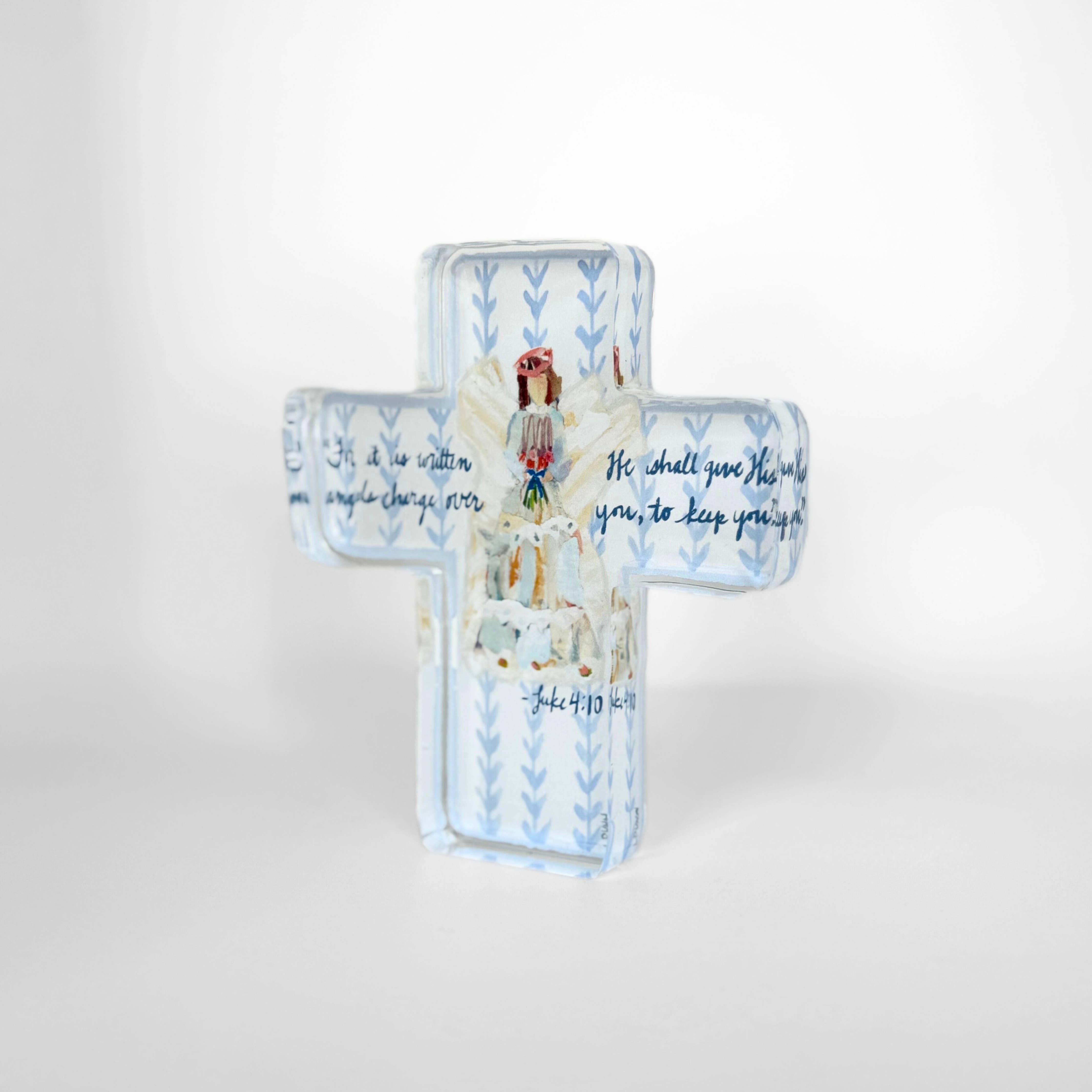 Angels to Watch Over Us Acrylic Cross - Gabrielle's Biloxi