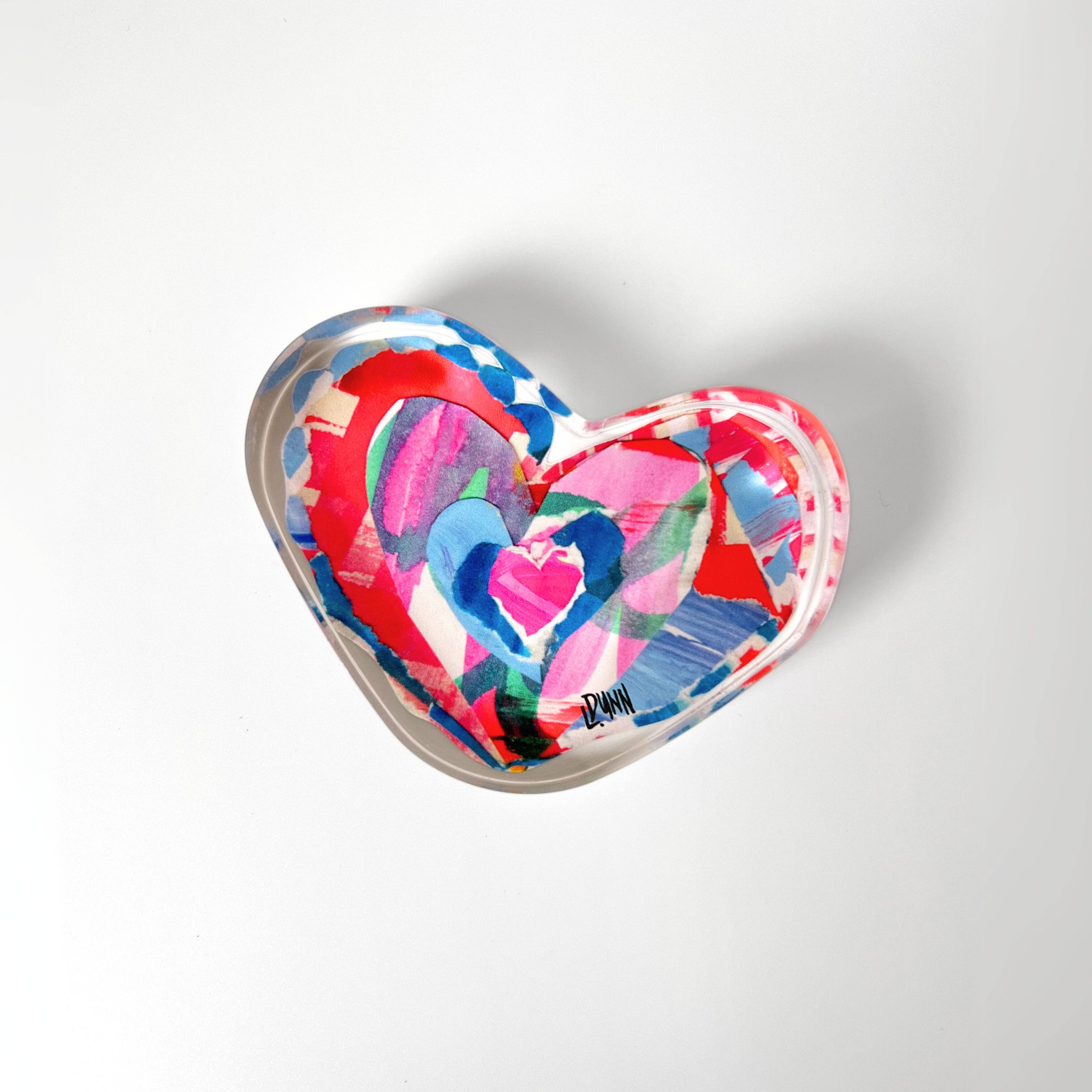 Scalloped Heart Acrylic Block - Gabrielle's Biloxi