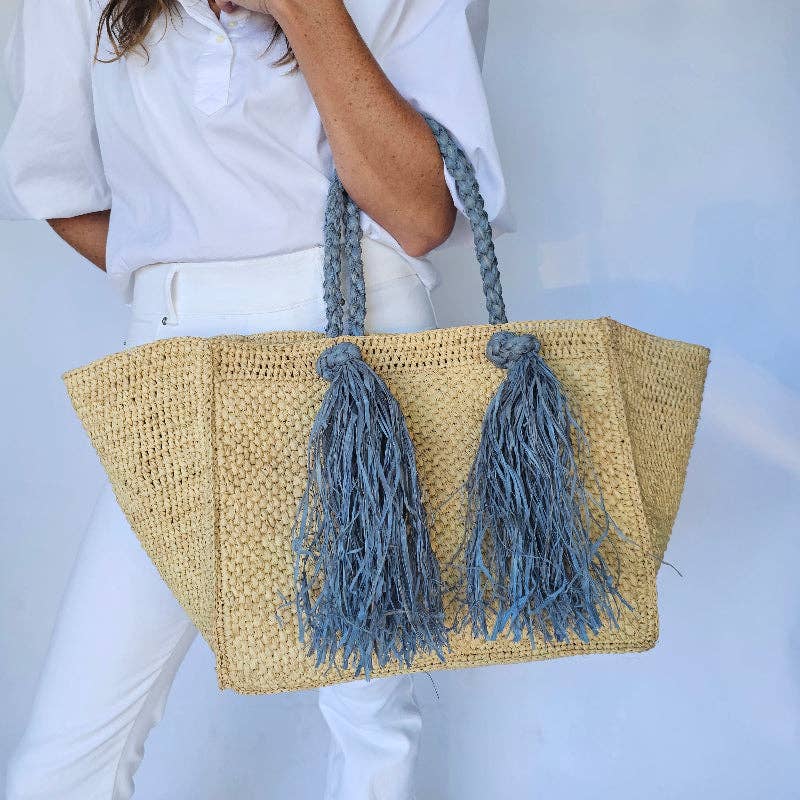 Natural Camilla Raffia Bag - Gabrielle's Biloxi