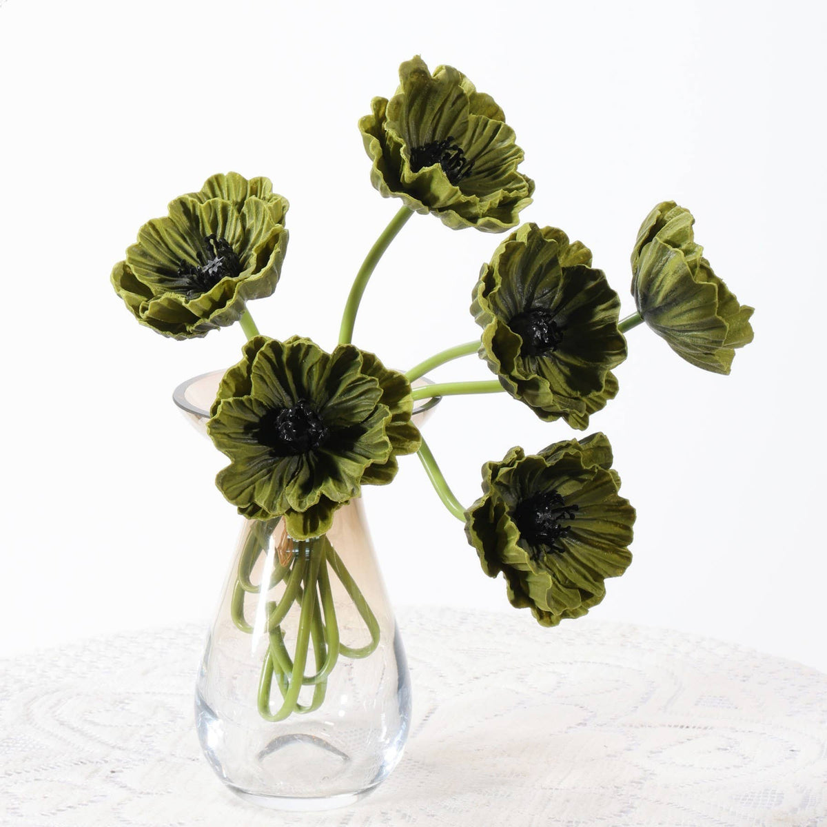 12''T PU Real Touch Poppy Bunch - Gabrielle's Biloxi