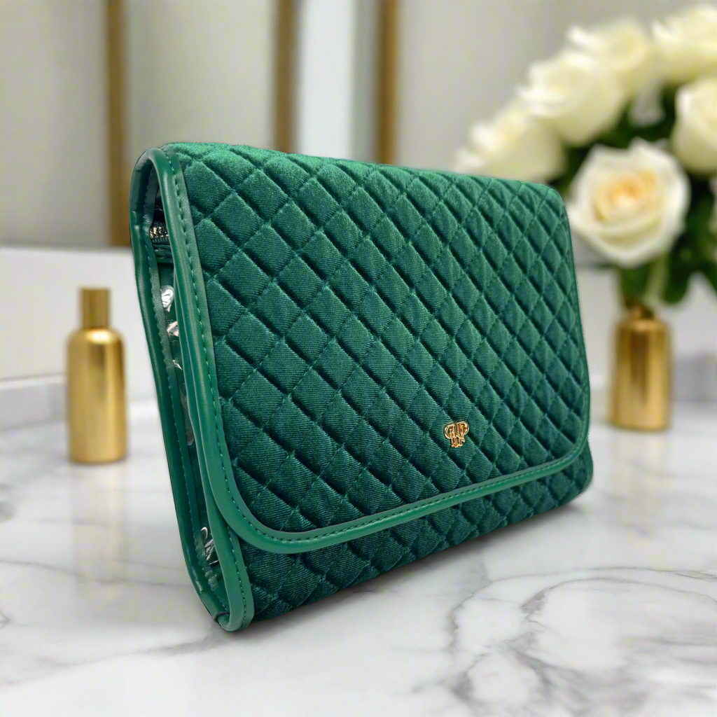 PurseN Classic Toiletry Case - Emerald Velvet - Gabrielle's Biloxi