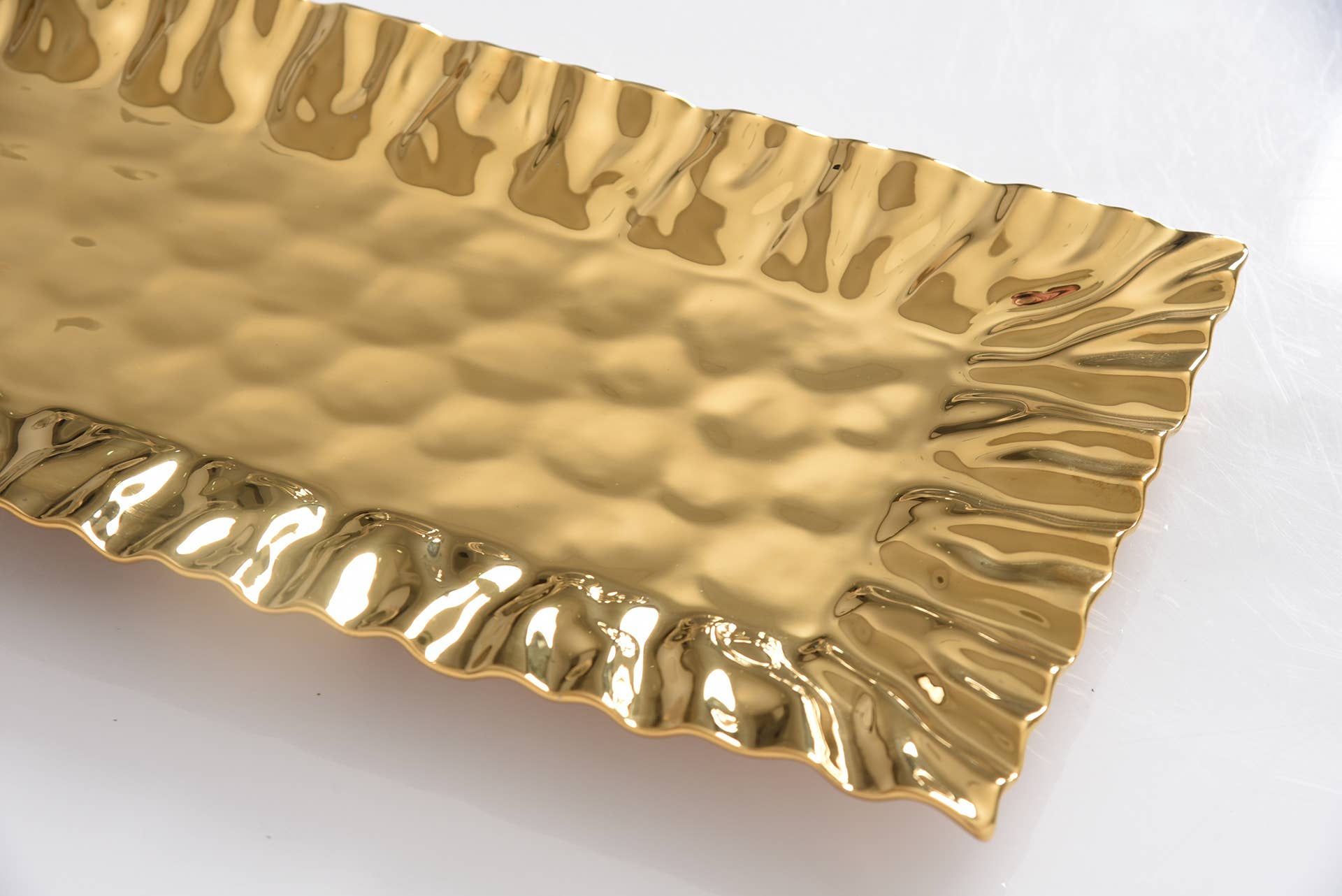 Pampa Bay Rectangular Tray - Gold - Gabrielle's Biloxi