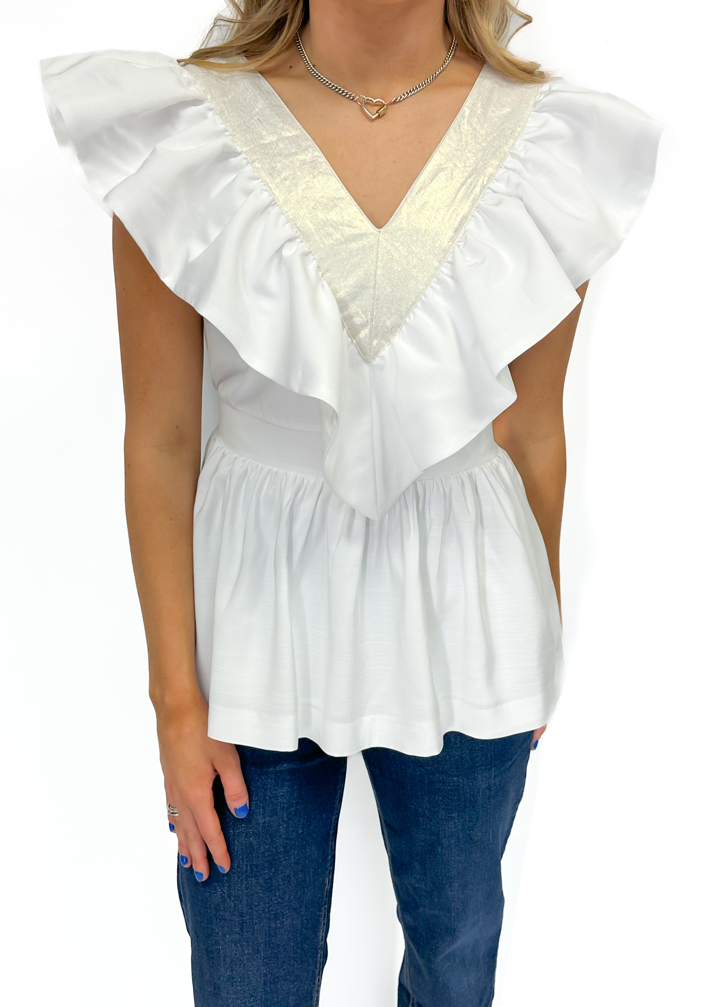 Emily McCarthy Camille Tank - White Gold - Gabrielle's Biloxi