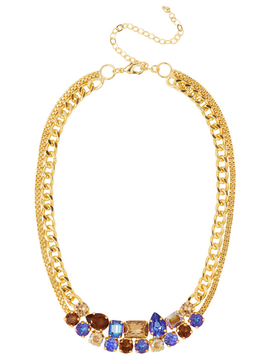 Moxie Tennis Necklace - Denim Moon
