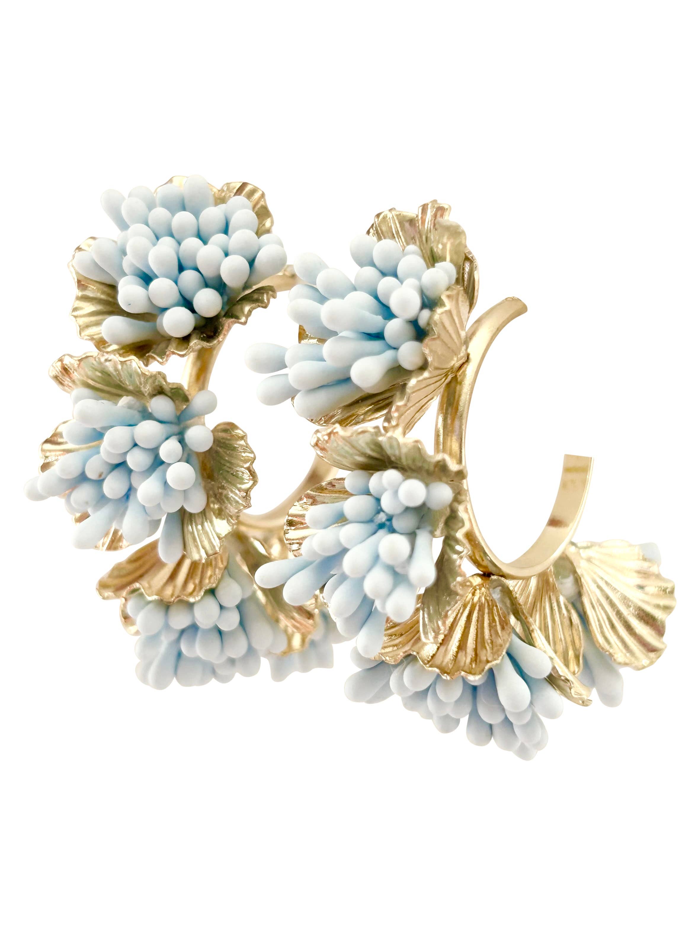 Maxine Light Blue Hoop Earring - Gabrielle's Biloxi