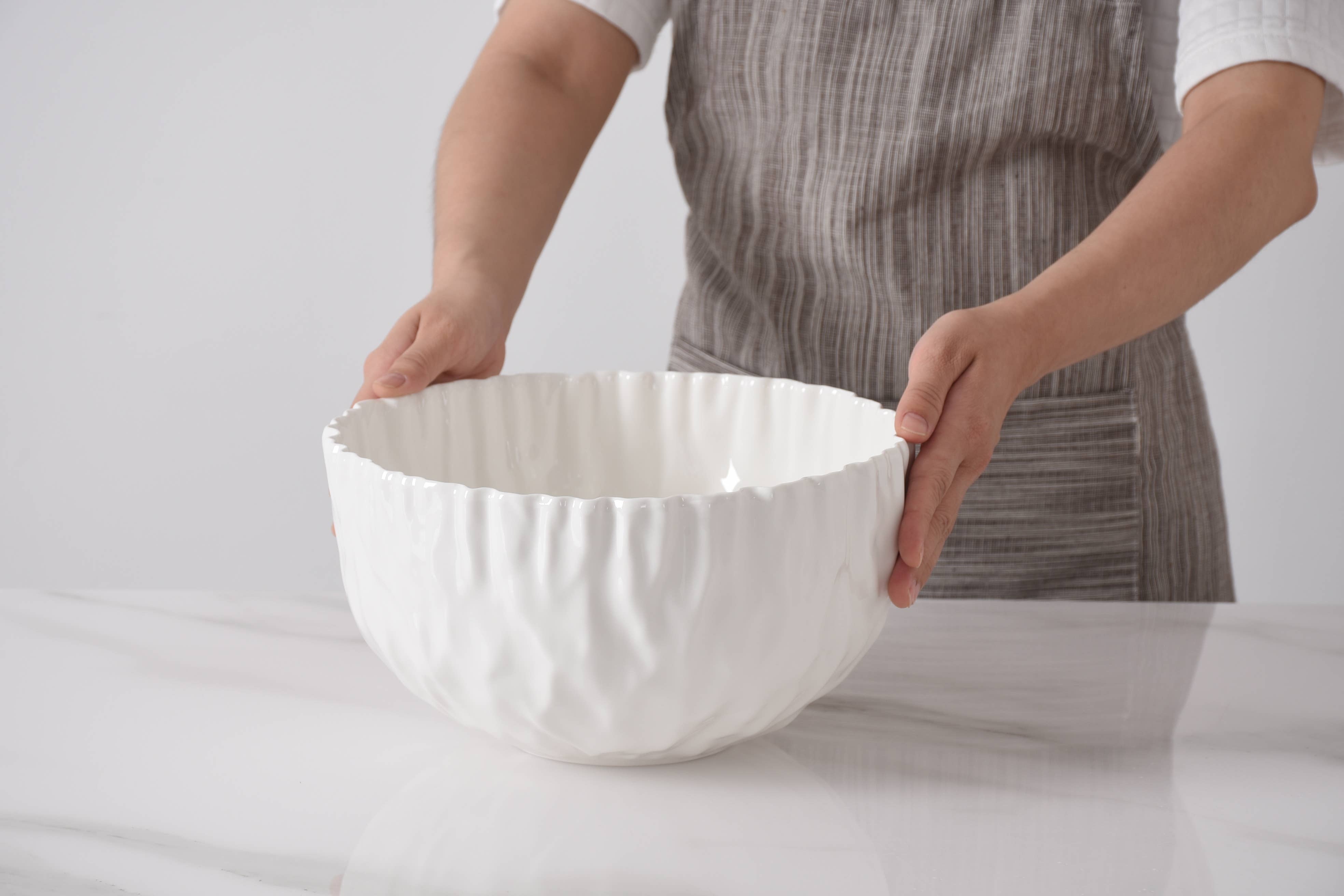Pampa Bay Large Bowl - White - Gabrielle's Biloxi