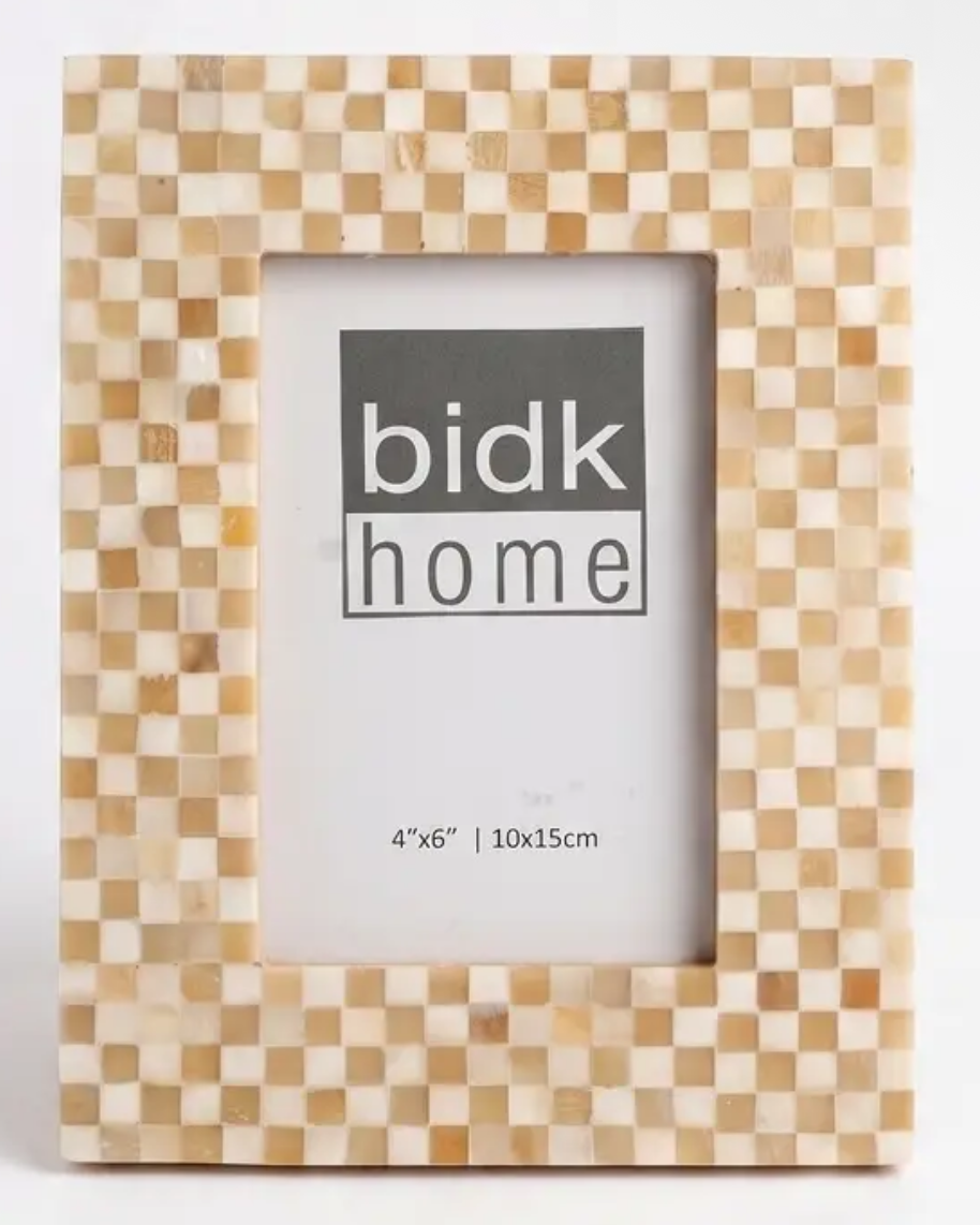 4X6" Mosaic Frame - Light Brown - Gabrielle's Biloxi