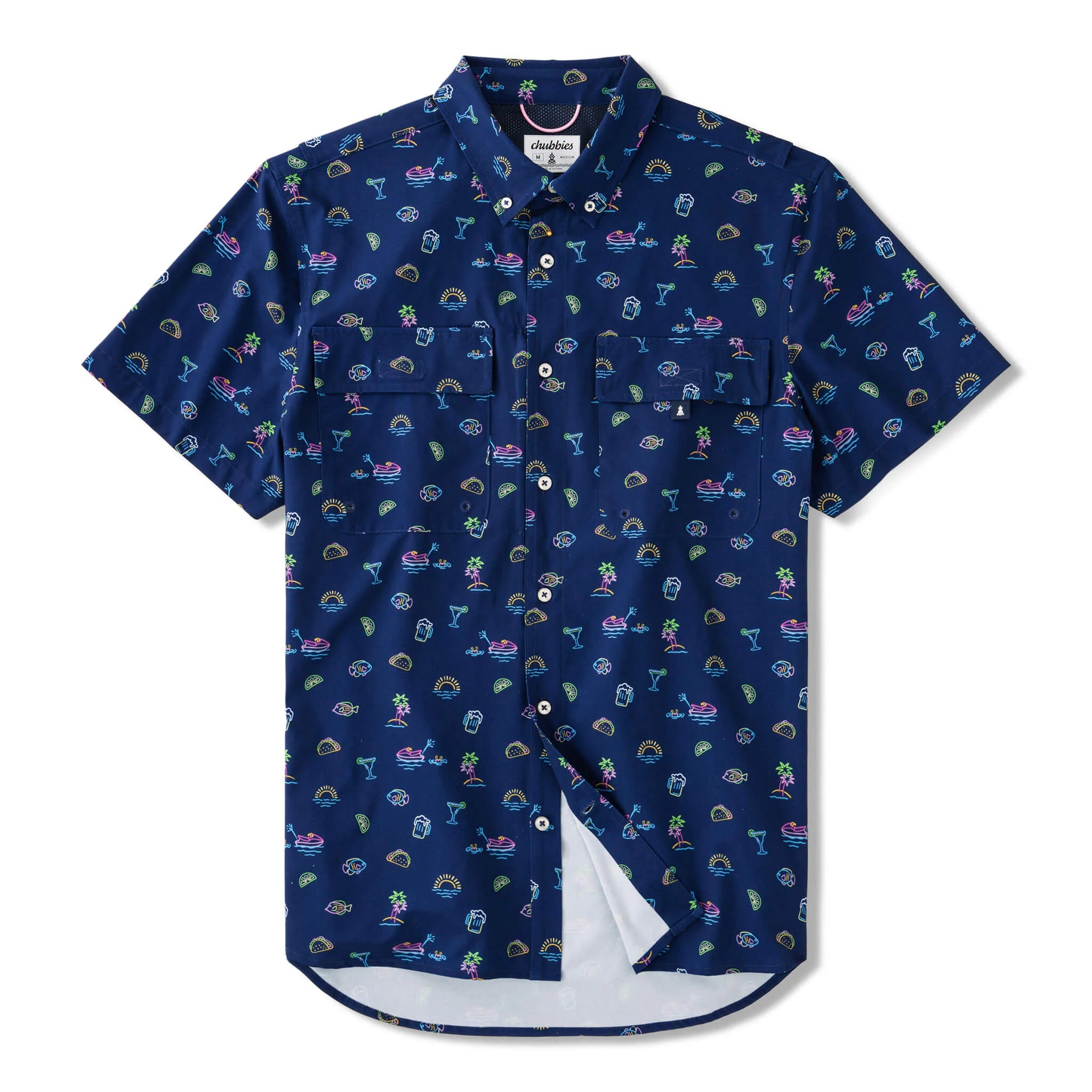 Chubbies The Margarita Monday UPF Shirt - Navy - Gabrielle's Biloxi