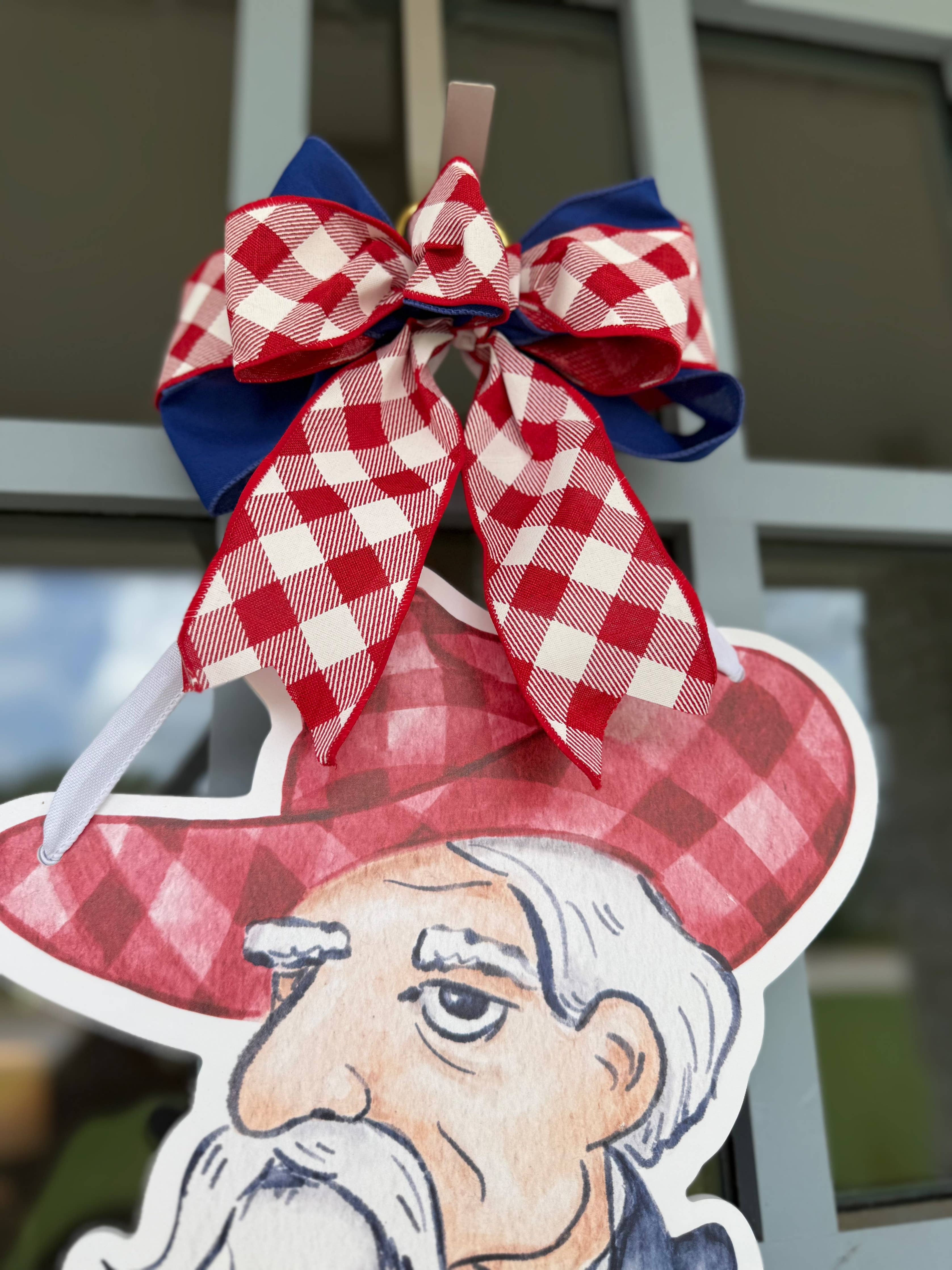 Red & Blue Reb Door Hanger - Gabrielle's Biloxi