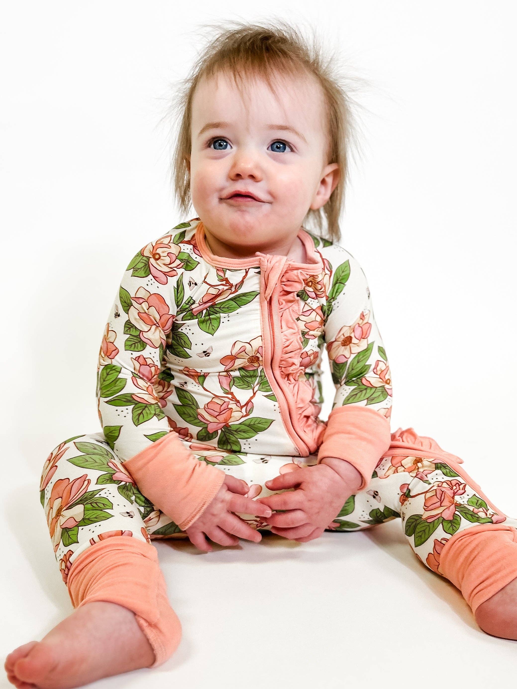 Magnolias - Zip Convertible Pajamas - Gabrielle's Biloxi