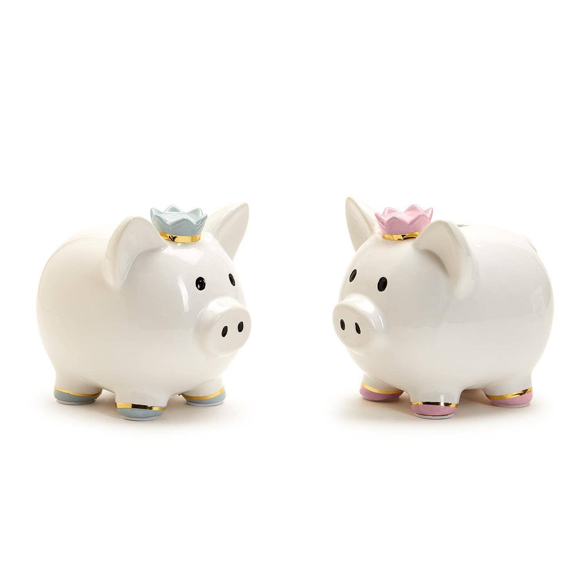 Piggy Bank with Crown in Gift Box Assorted 2 Colors