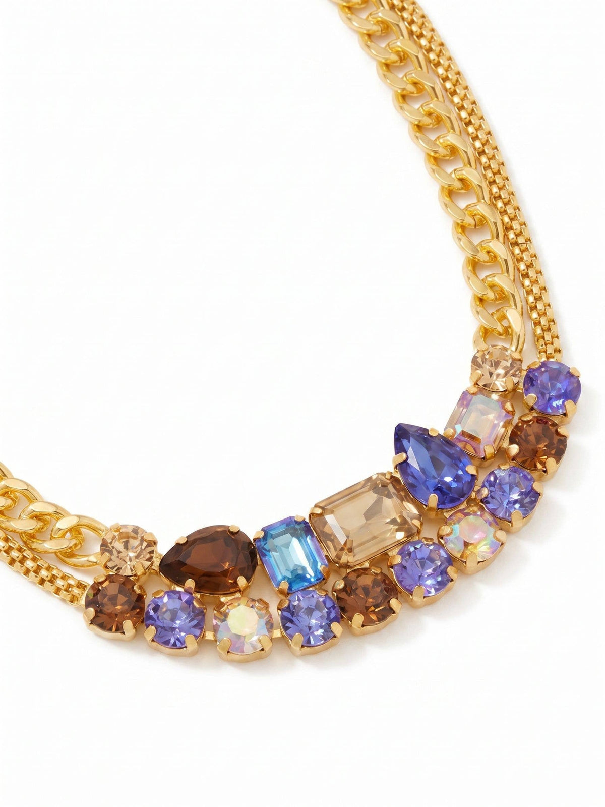 Moxie Tennis Necklace - Denim Moon