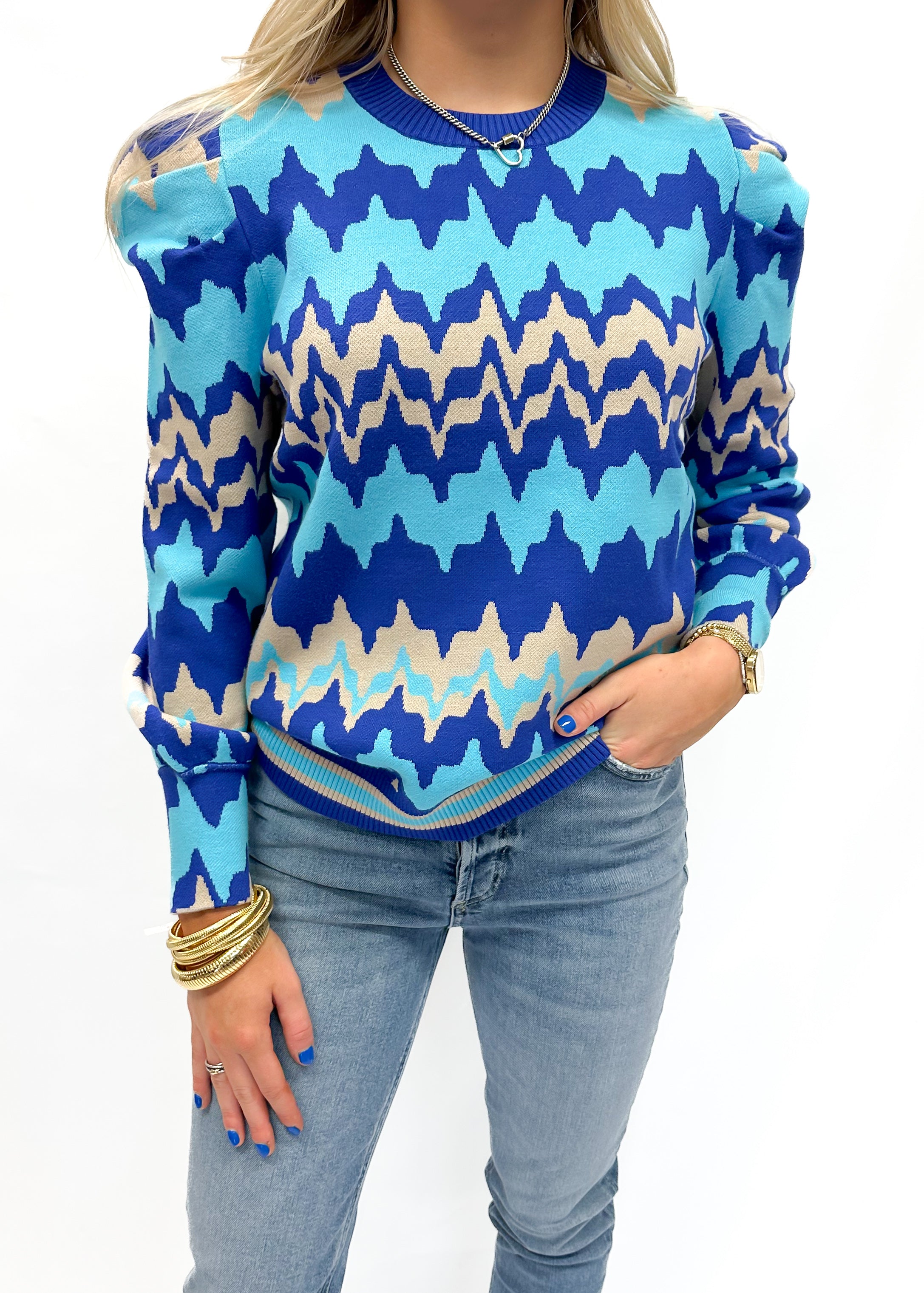 Emily McCarthy Julia Sweater - Ripple - Gabrielle's Biloxi