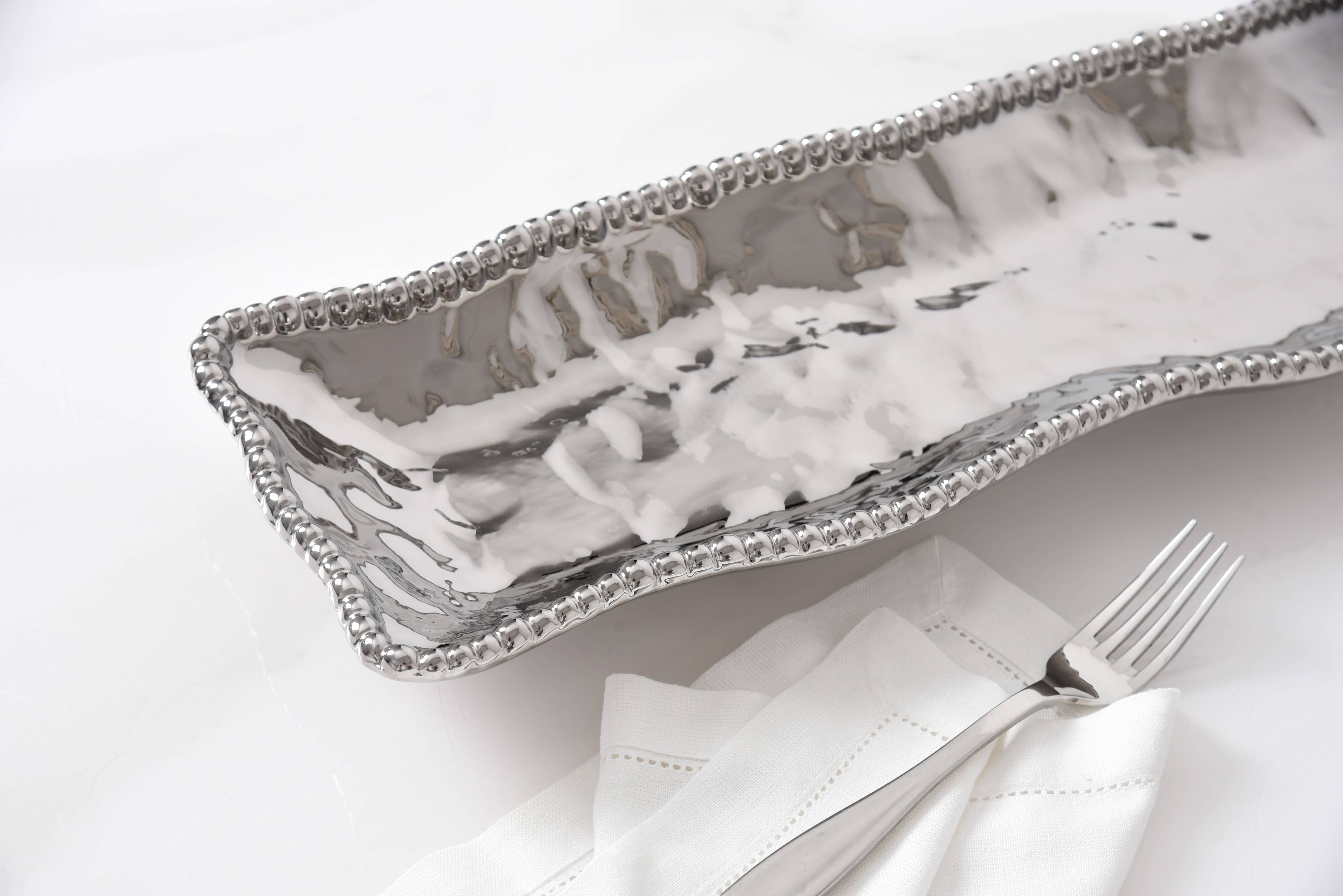 Pampa Bay Rectangular Serving Piece - Silver