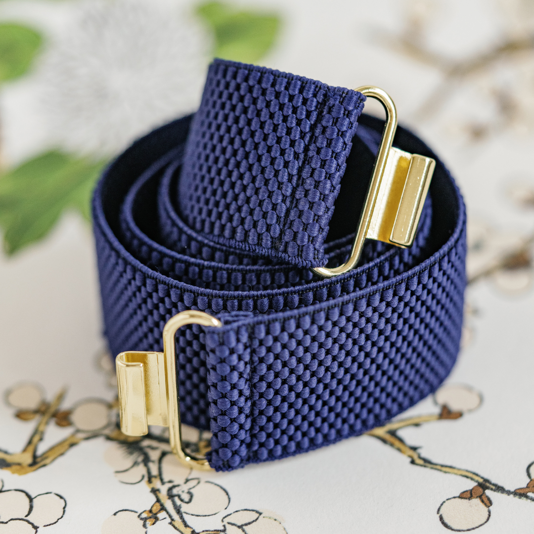 Interchangeable Stretch Belt Band - Navy - Gabrielle's Biloxi