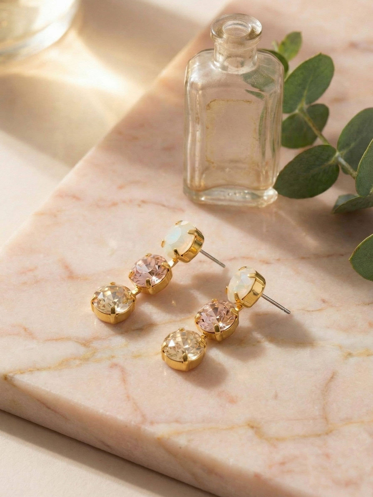 Mara Triple Dangle Earrings - Golden Goddess