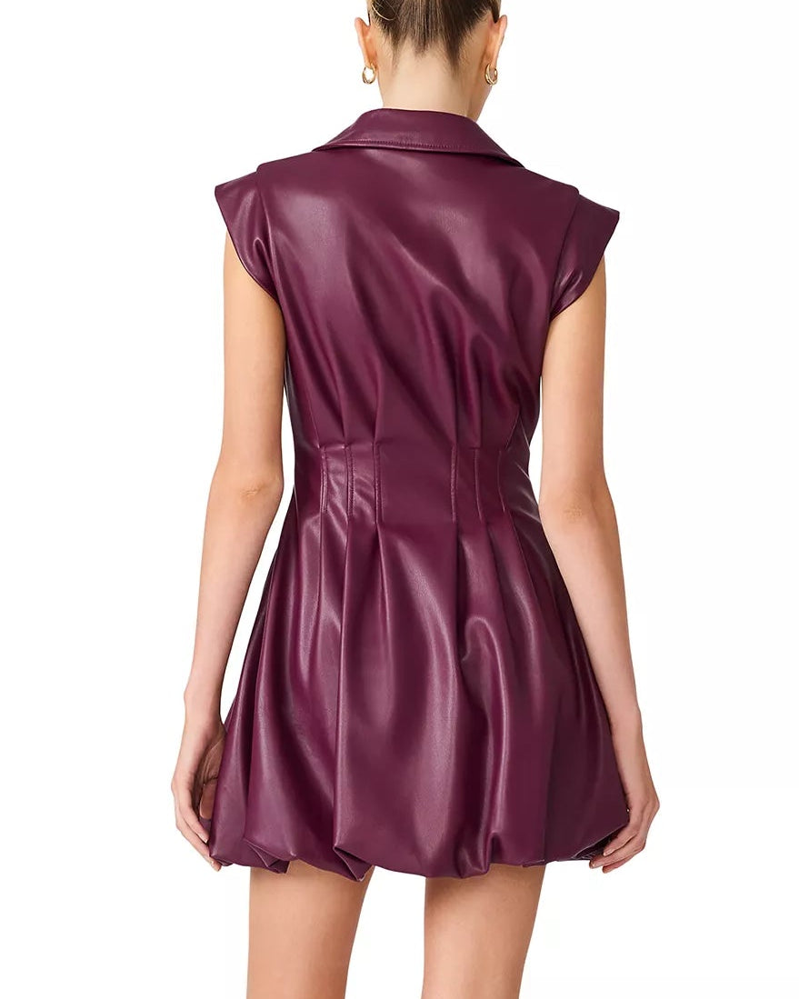 Steve Madden Dyanne Dress - Deep Fig