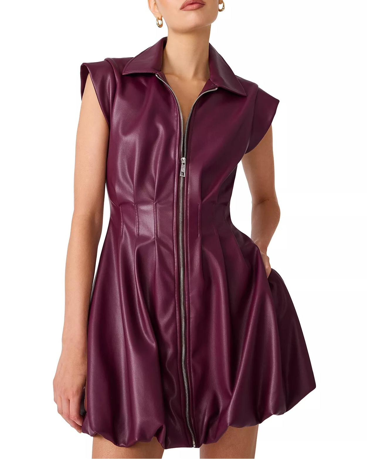 Steve Madden Dyanne Dress - Deep Fig