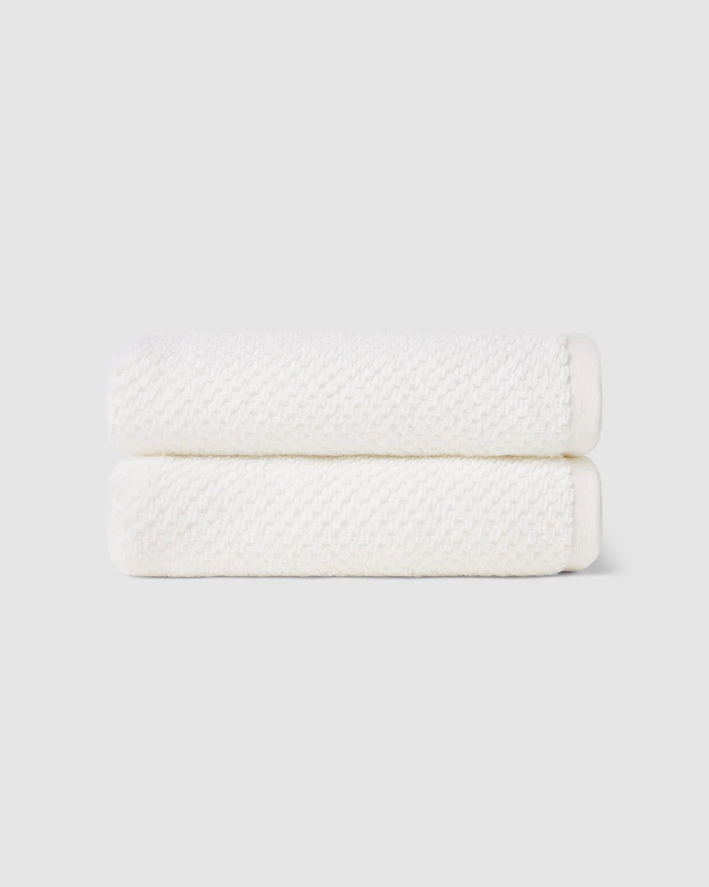 Cozy Earth Nantucket Hand Towels - White