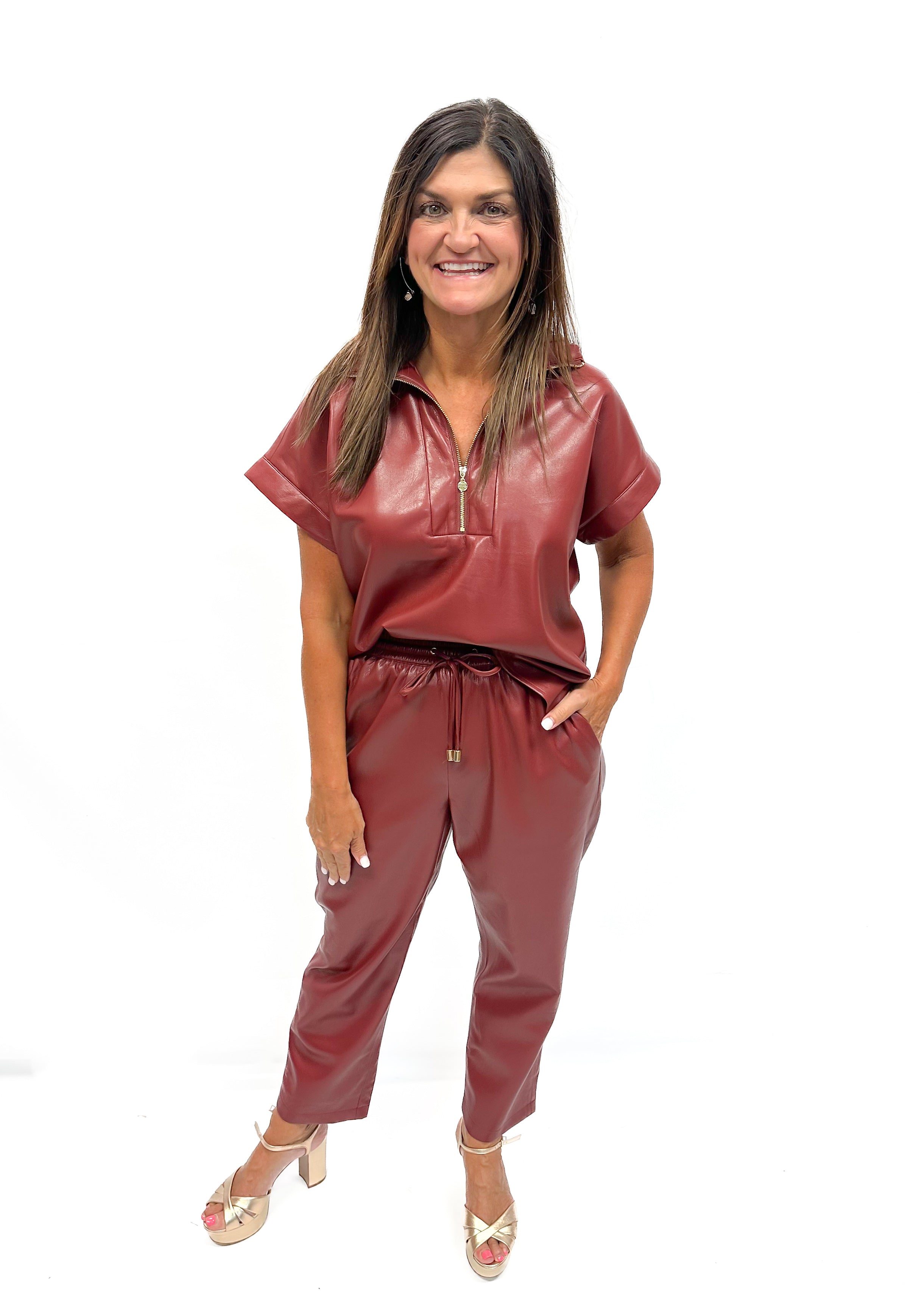Emily McCarthy Joy Jogger - Fired Brick - Gabrielle's Biloxi