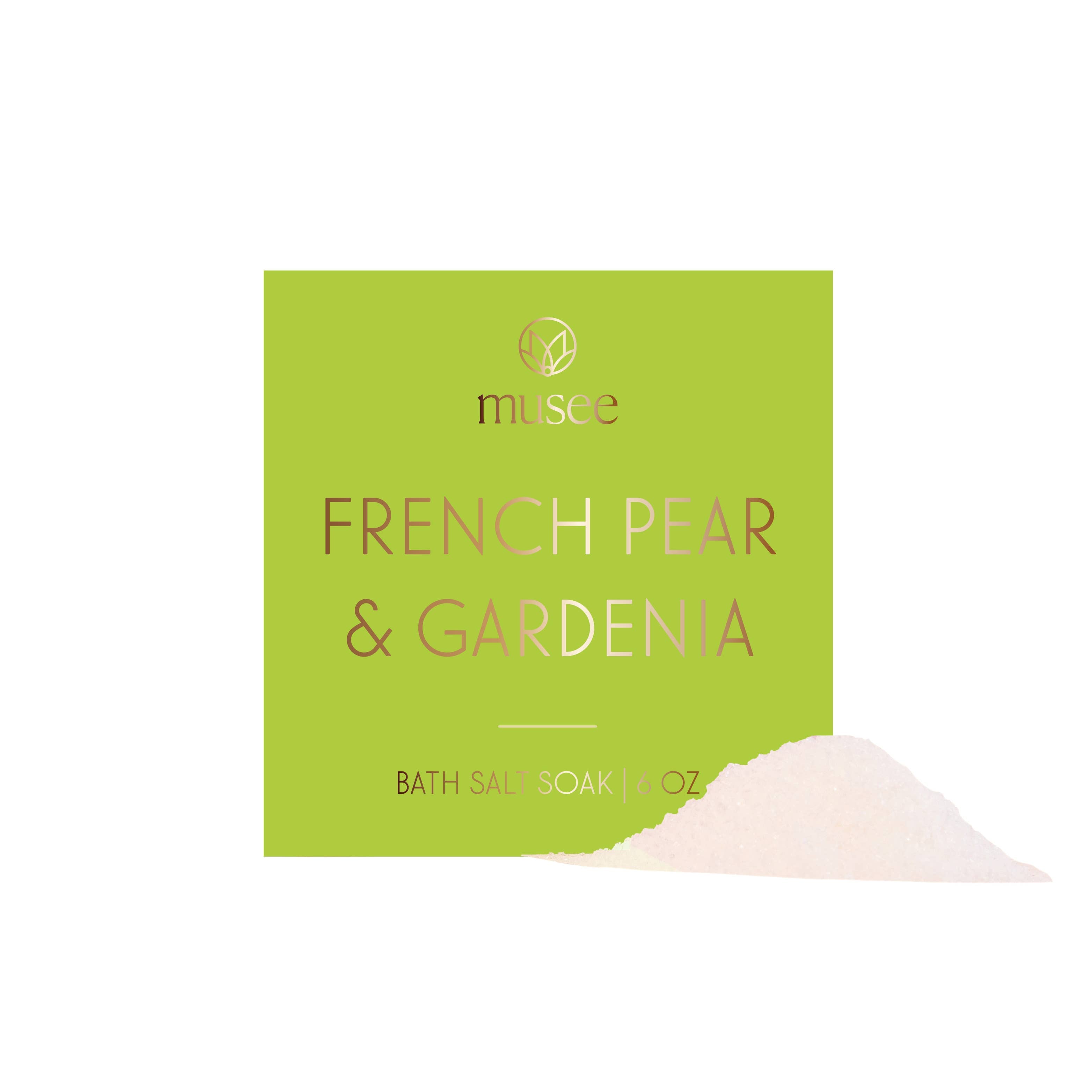 French Pear & Gardenia Mini Bath Salt Soak - Gabrielle's Biloxi
