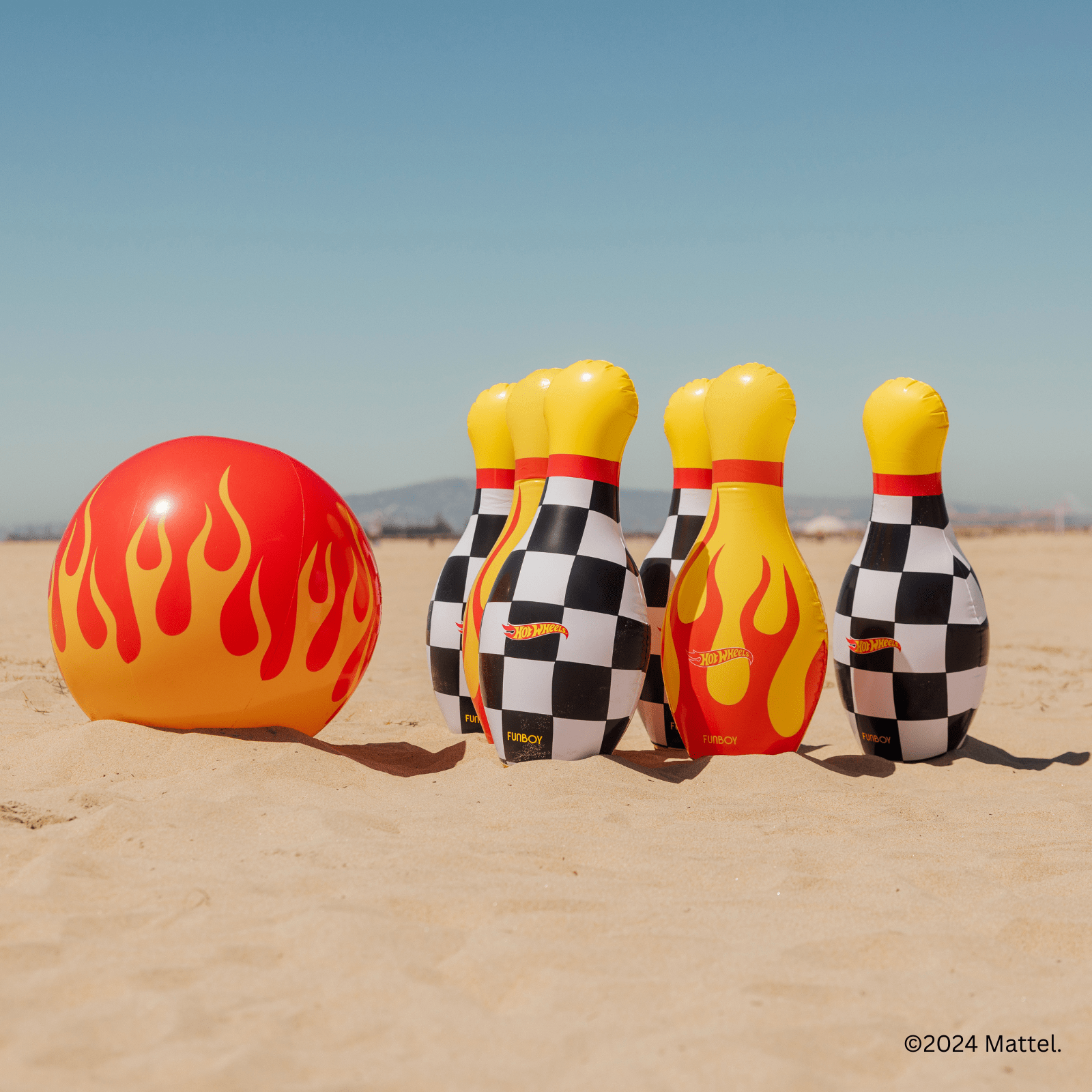 FUNBOY x Hot Wheels Checkered Flame Backyard Bowling Set - Gabrielle's Biloxi