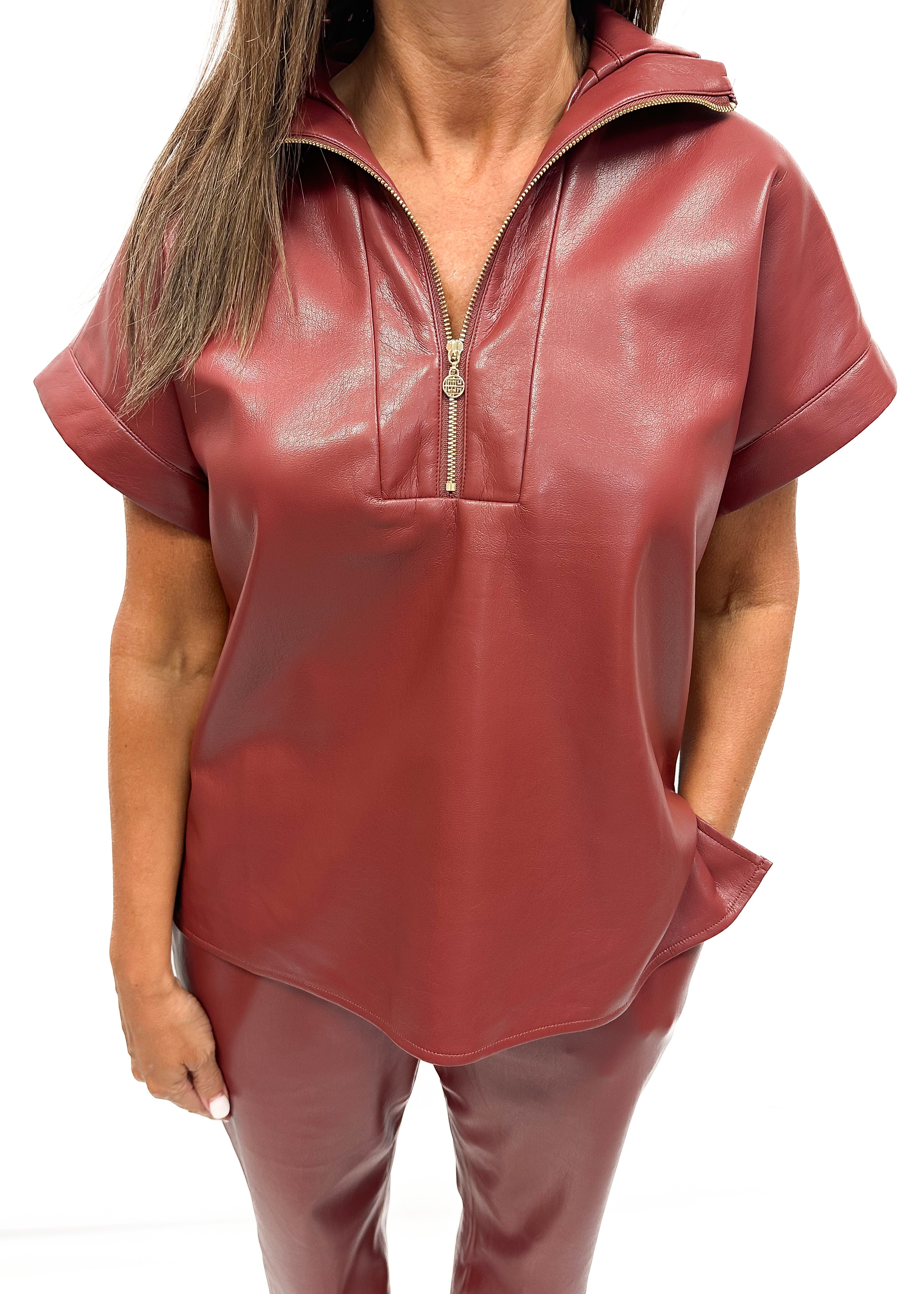 Emily McCarthy Poppy Pullover - Fired Brick - Gabrielle's Biloxi