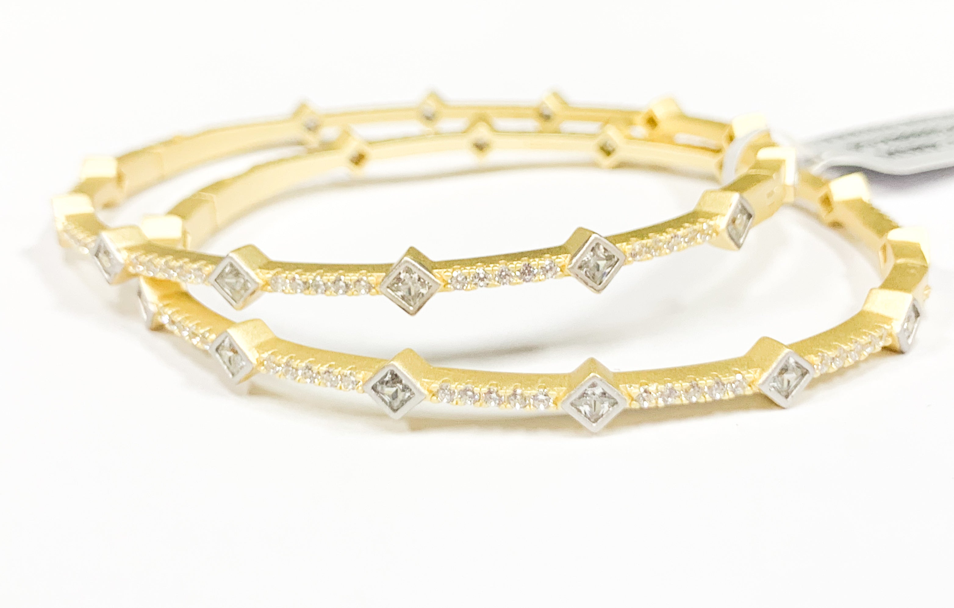 Freida Rothman Signature Geometric Twin Hinge Bangle - Gabrielle's Biloxi