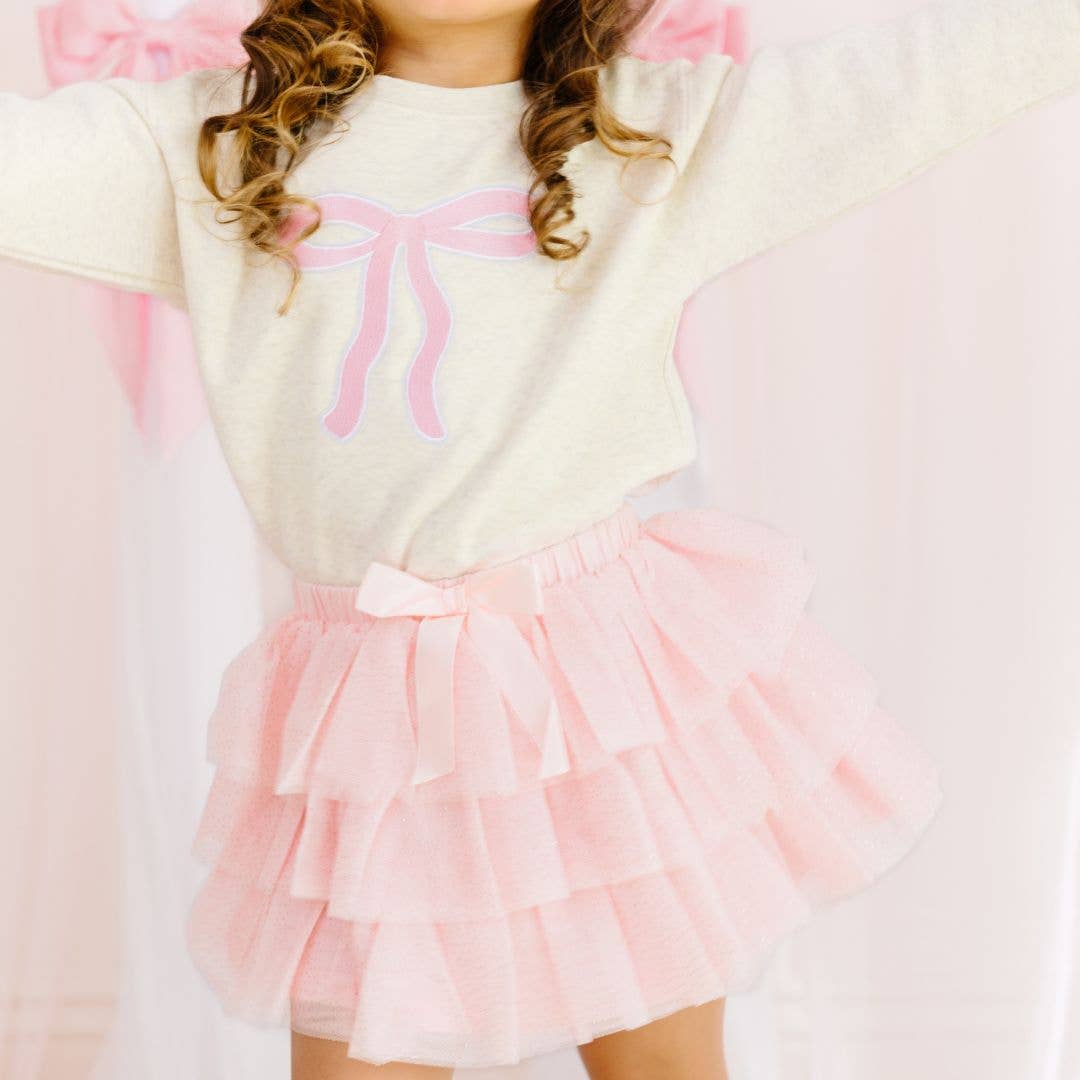 Kids Coquette Bow Patch Sweatshirt - Gabrielle's Biloxi