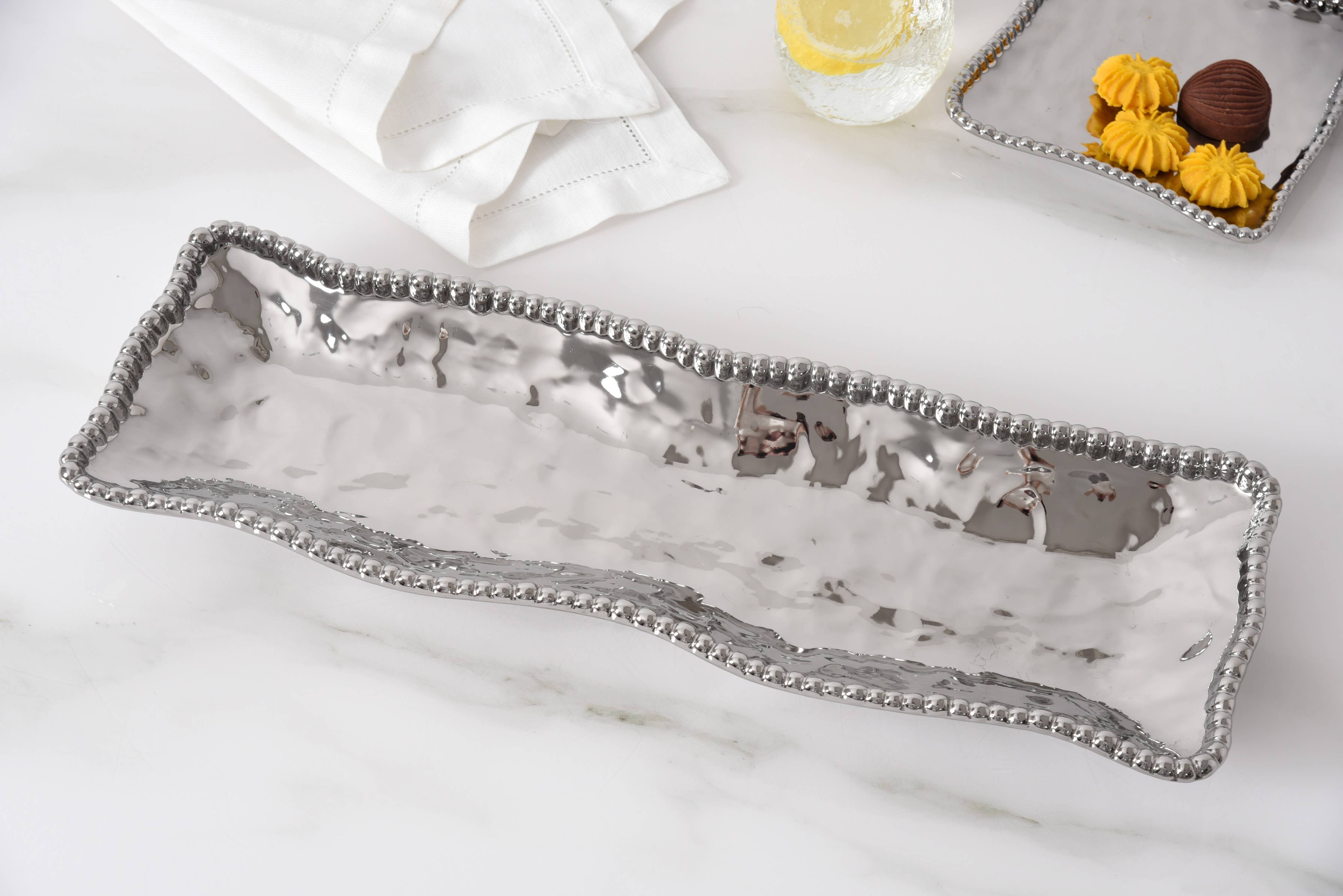 Pampa Bay Rectangular Serving Piece - Silver
