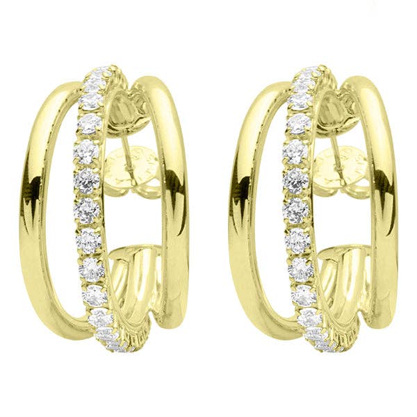 Sheila Fajl Claire Hoops with CZs - Gabrielle's Biloxi