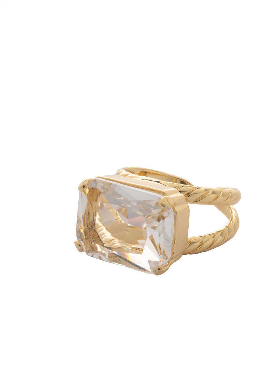 Sorrelli Kathleen Statement Ring - Bright Gold Crystal - Gabrielle's Biloxi