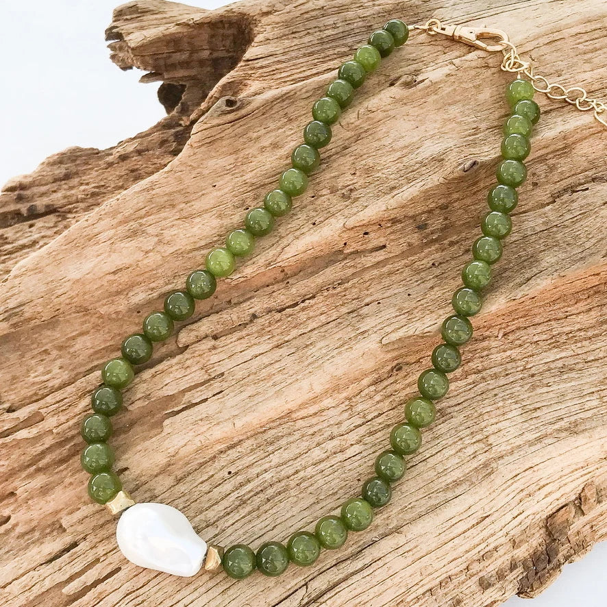 Virtue The Kamryn Necklace - Olive Cateye