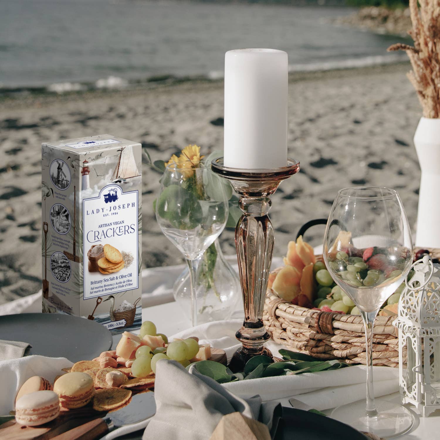 Crackers with Brittany Sea Salt & Olive Oil - Gabrielle's Biloxi
