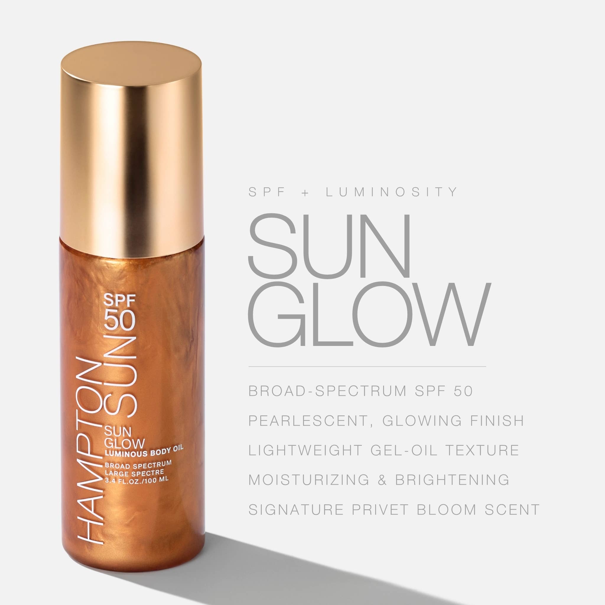 SPF 50 Sun Glow Luminous Body Oil - Gabrielle's Biloxi