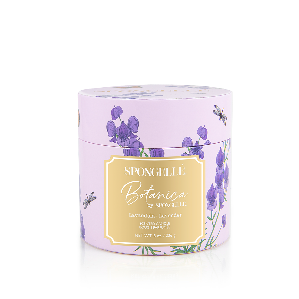 Spongellé Hand Poured Soy Candle - Lavender Botanica - Gabrielle's Biloxi