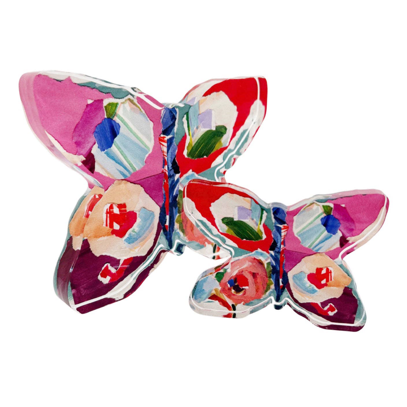 Red Butterfly Acrylic Block - Large - Gabrielle's Biloxi
