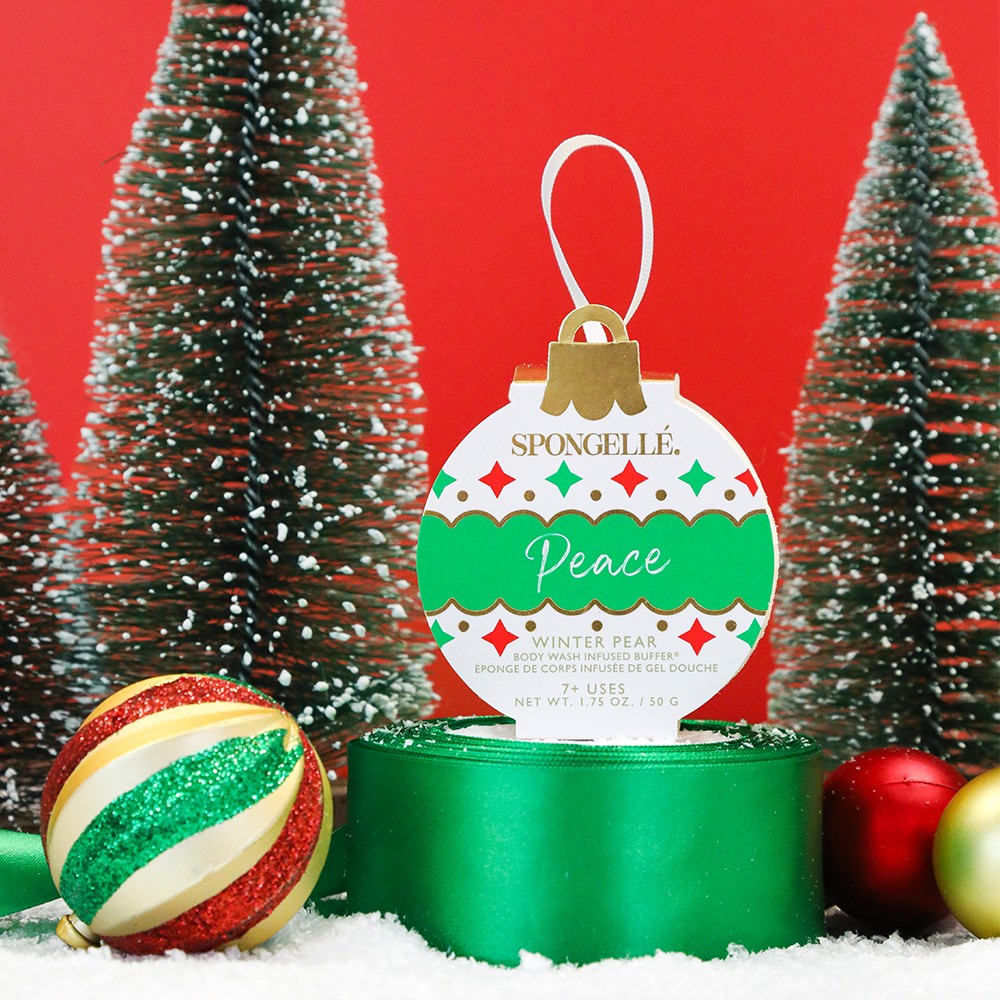 Spongellé Peace - Winter Pear Holiday Ornament Buffer - Gabrielle's Biloxi