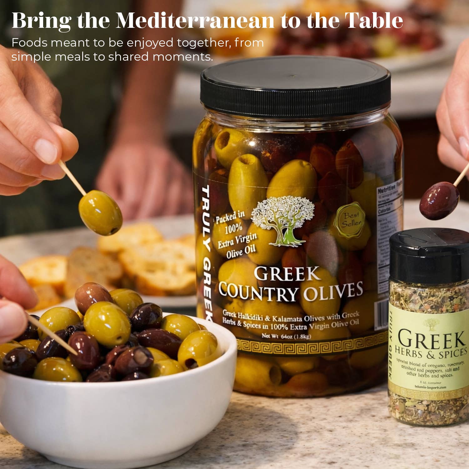 TRULY GREEK Country Olive Mix 34oz