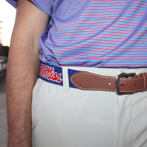 Ole Miss Navy Needlepoint