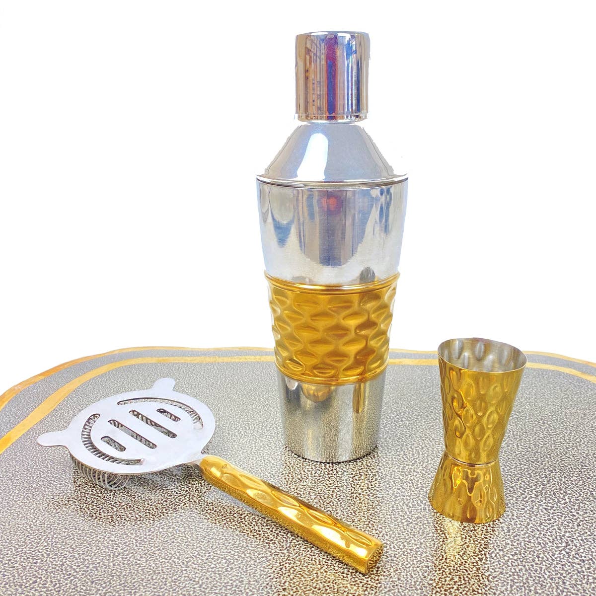 Truro Strainer, Jigger & Cocktail Shaker Set - Gabrielle's Biloxi
