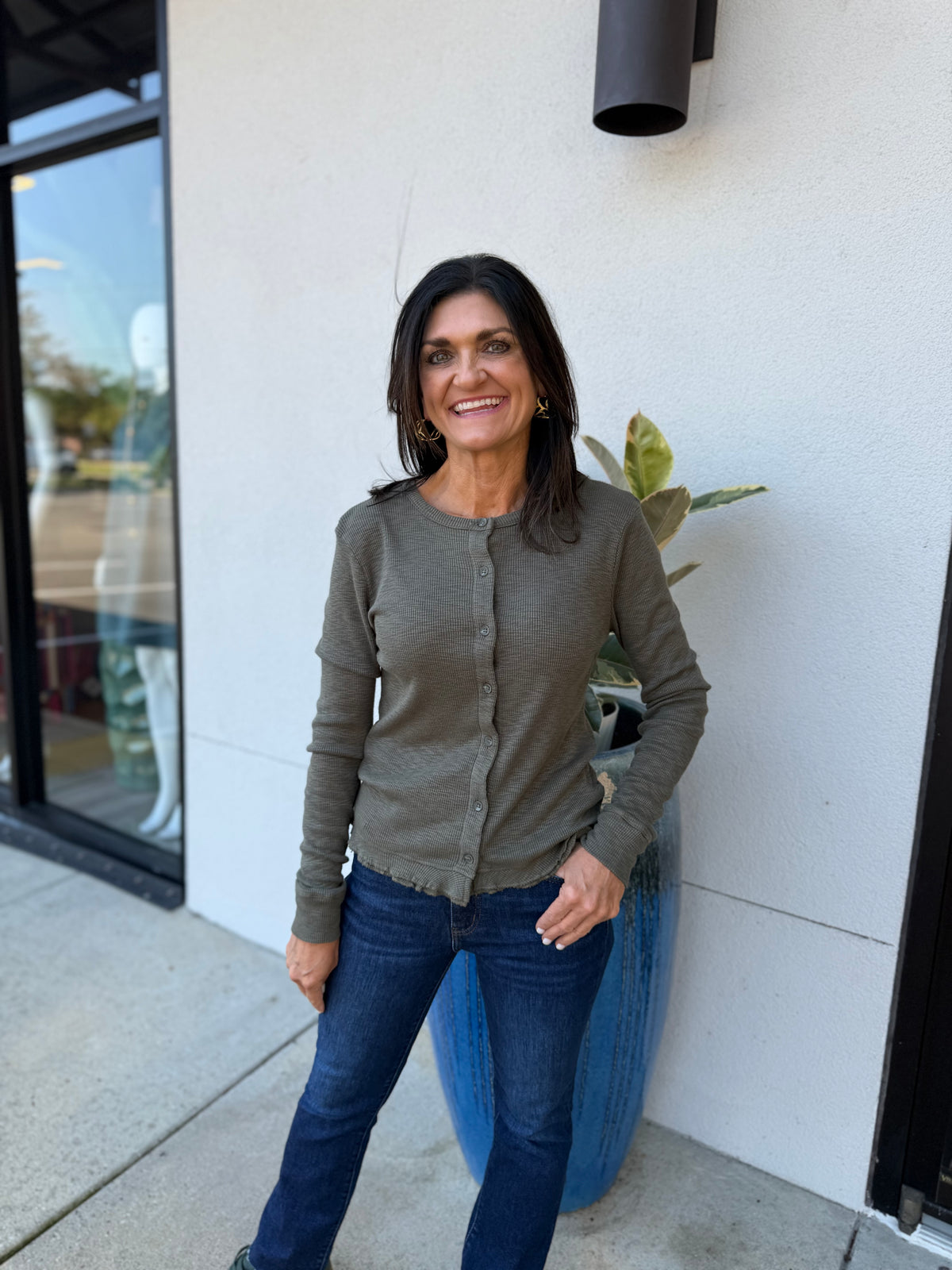 Bobi Ruffle Cardigan - Troops