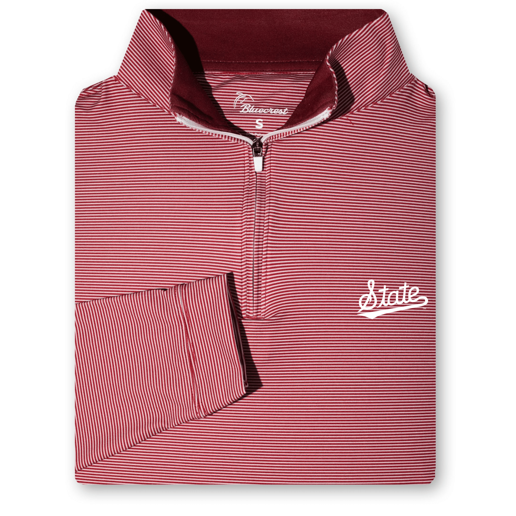 Maroon Performance Quarter Zip - Mississippi State MSU Script