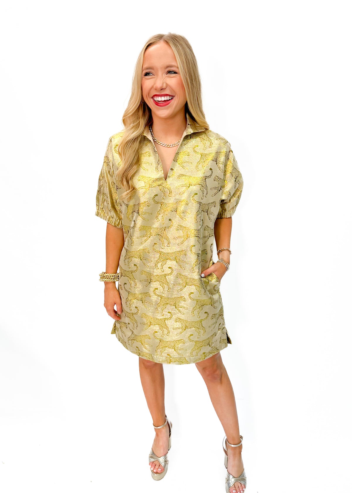 Emily McCarthy Poppy Dress - Jaguar Jacquard - Gabrielle's Biloxi