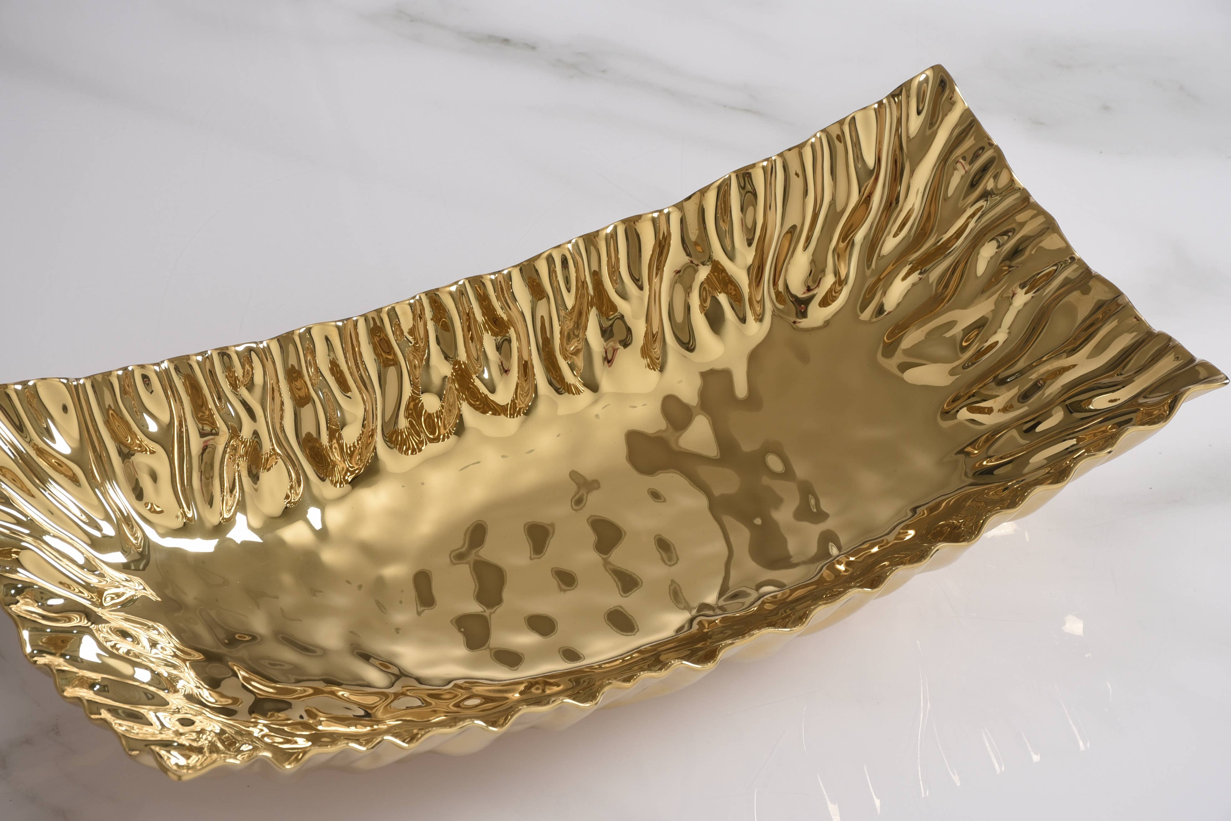 Pampa Bay Rectangular Centerpiece - Gold - Gabrielle's Biloxi